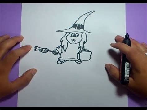 Como Dibujar Una Bruja Paso A Paso How To Draw A Witch Youtube