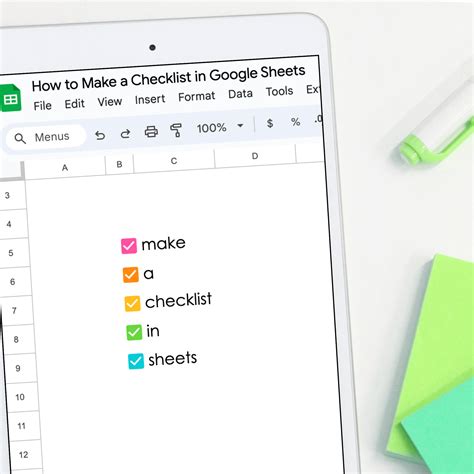 How To Make A Checklist In Google Sheets Plus Shortcuts