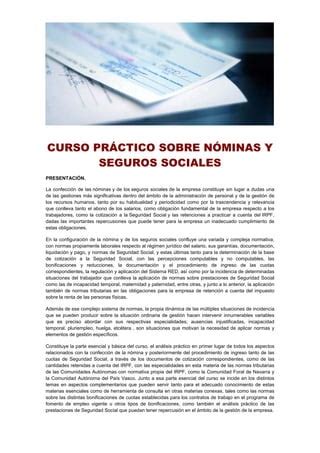 Curso Pr Ctico Sobre N Minas Y Seguros Sociales Pdf