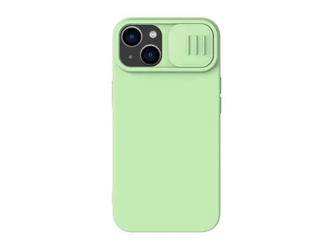 Husă Nillkin Iphone 14 Camshield Silky Silicone Verde Ultramd