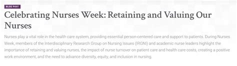 Academyhealth On Twitter For Nursesweek Be Sure To Read Our Blog