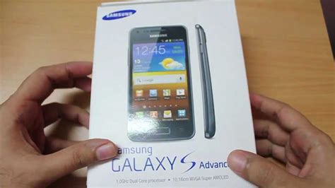 Samsung Galaxy S Advance Unboxing First Looks YouTube