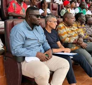 Black Stars Coach Chris Hughton Watches Eleven Wonders V Bofoakwa Tano