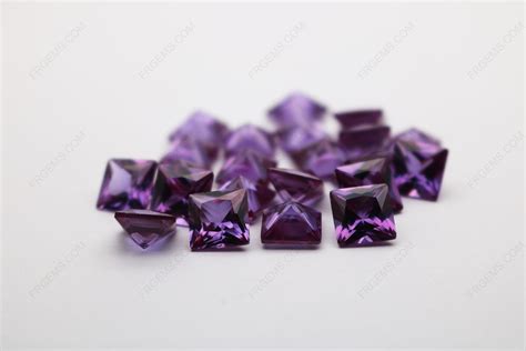 Loose Synthetic Created Alexandrite Color Change 46 Square Shape