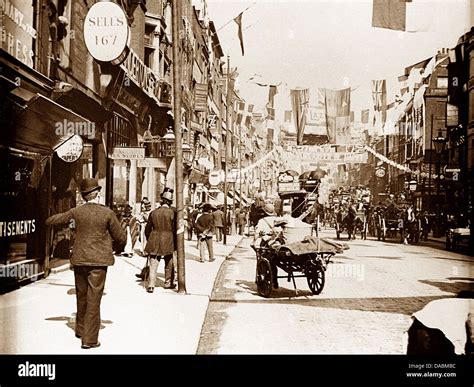 Fleet Street London Victorian Period Stock Photo Alamy