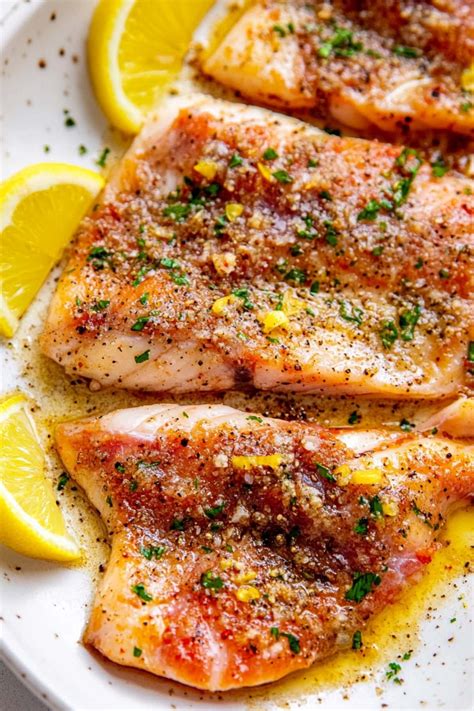 Garlic Butter Oven Baked Tilapia Insanely Good