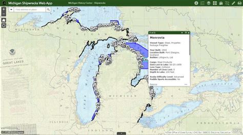 Lake Huron Lighthouses Michigan Map | Shelly Lighting