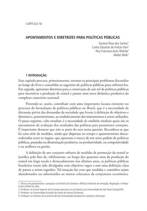 Pdf Apontamentos E Diretrizes Para PolÍticas … · Processo De