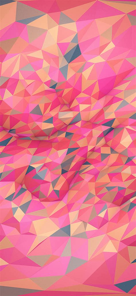 Vr Metaphysics Hampus Olsson Art Red Pink Polygon Pattern Wallpaper