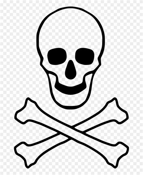 Download High Quality skull and crossbones clipart outline Transparent ...