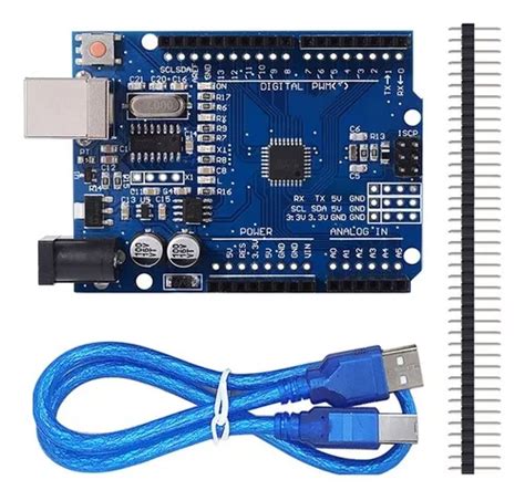 Placa Arduino Uno Atmega 328 Compatible Con Smd Con Cable Usb