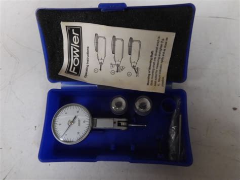 Fowler Dial Test Indicator W Case Comes With Three Extra