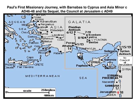 PPT - Paul's Second Missionary Journey, with Silas returning to Asia ...