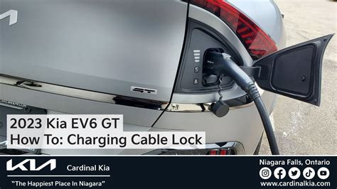 2023 Kia Ev6 Gt How To Adjust How Your Charging Cable Locks Youtube