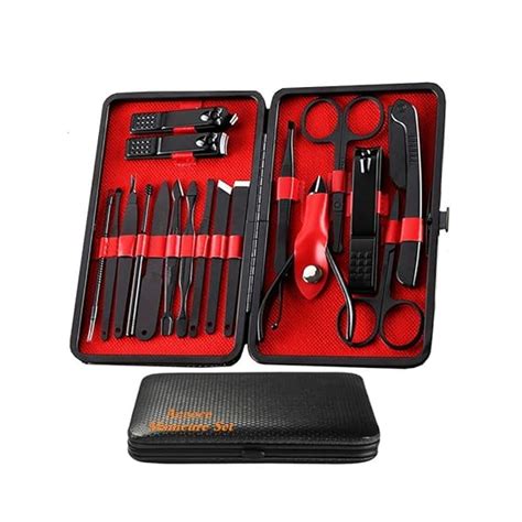 Manicure Set Men Manicure Set Professional 18 Pcs Mens