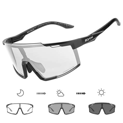 Scvcn Outdoor Photochromic Sunglasses Road Bike Cycling Glasses For Men