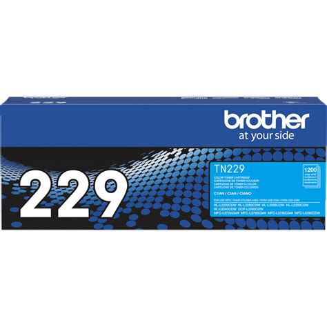 Brother TN229C Standard Yield Toner Cyan TN229C B H Photo Video