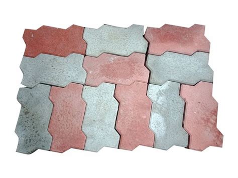 Cement Zig Zag Paver Block For Flooring Thickness 4 Inch At Rs 40