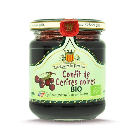 Confit De Cerises Noires Bio