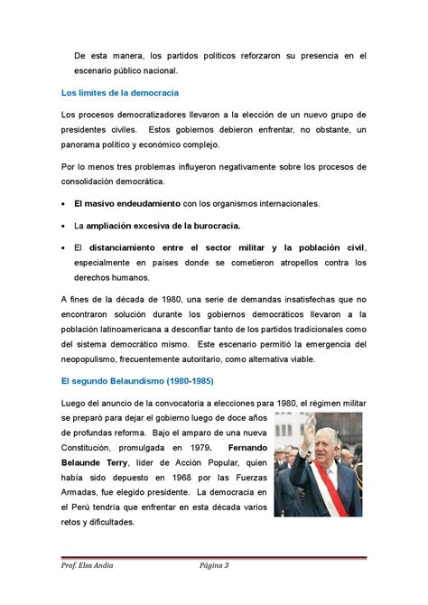 Los Años 80 En El Perú El Retorno De La Democracia By Elsa Andia Issuu