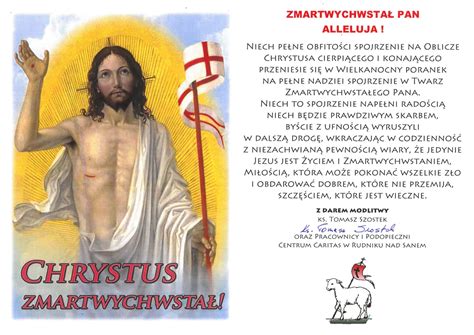 Życzenia z okazji Świąt Zmartwychwstania Pańskiego Centrum Caritas