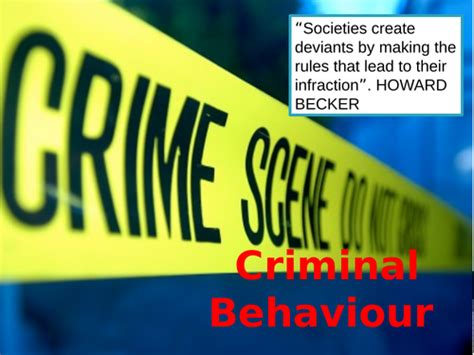 Gcse 9 1 Ocr Psychology Criminal Behaviour Topic Teaching Resources