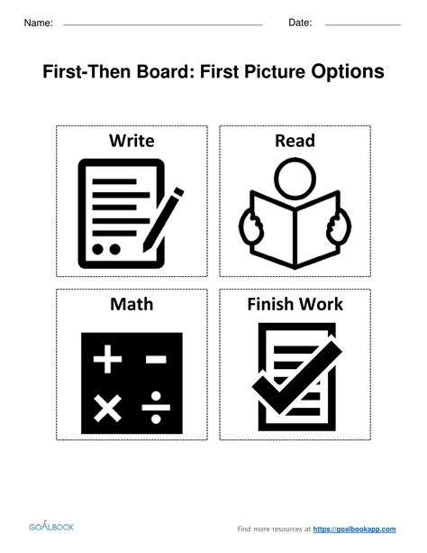 First-Then Board | UDL Strategies