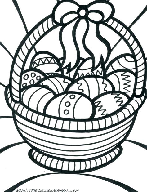 Flower Basket Colouring Pages At Getcolorings Free Printable