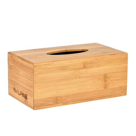 Alpine 406 Bamboo Wooden Tissue Box Cover