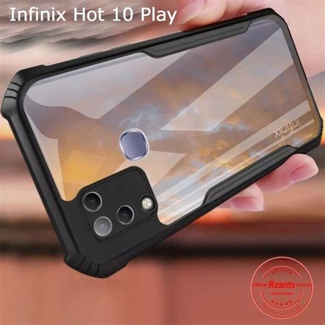 For Infinix Hot Play Case Edge Reinforced Shockproof Hard Transparent Phone Cover Daraz Bd