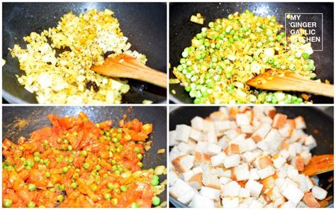 Bread Poha My Ginger Garlic Kitchen