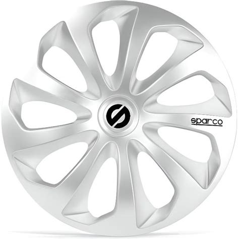 SPARCO 4 Enjoliveurs 15 Pouces Sicilia Argent Cdiscount Auto