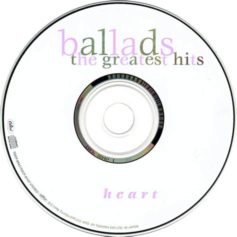 Car tula Cd de Heart - Ballads: The Gratest Hits - Portada