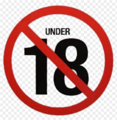 no under 18's age restriction PNG image with transparent background | TOPpng