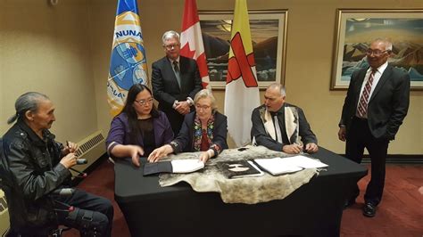 FULL STORY Nunavut Government NTI Feds Sign Devolution Agreement In