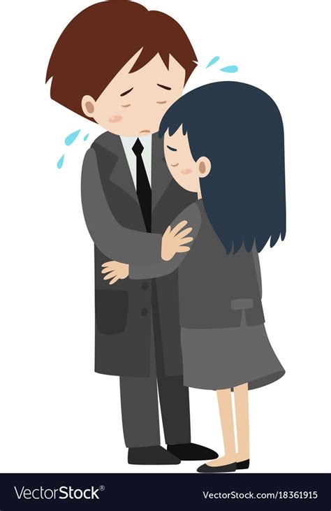 Sad People Hugging