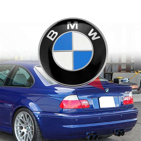 82mm 74mm Auto Emblem Logo Für BMW Vorne Motorhaube Heckklappe Hinten