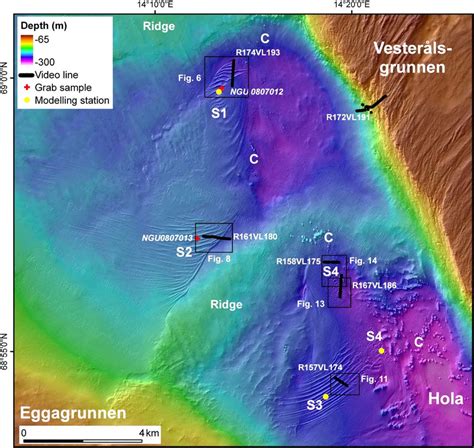 Shaded Relief Multibeam Bathymetry Hola Trough Sandwave Fields S1