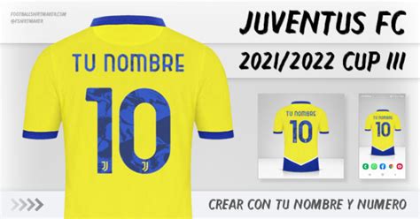 Camiseta Juventus FC 2021 2022 Cup III Crear con tu Nombre y Número