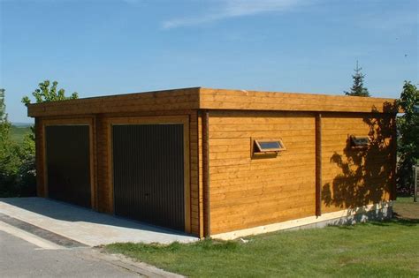 Moderna Flat Roof Garage - Log Cabins - Garages — Keops