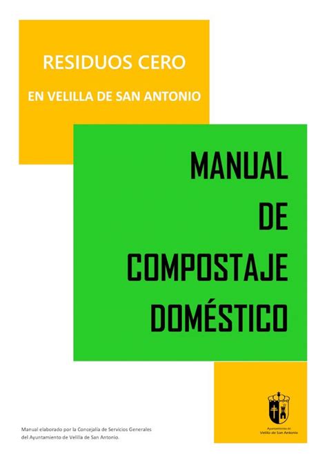 Pdf Manual De Compostaje Dom Stico Residuos Cero Velilla De San