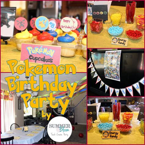 Summer Bloom: Teach. Create. Party: Pokemon Birthday Party