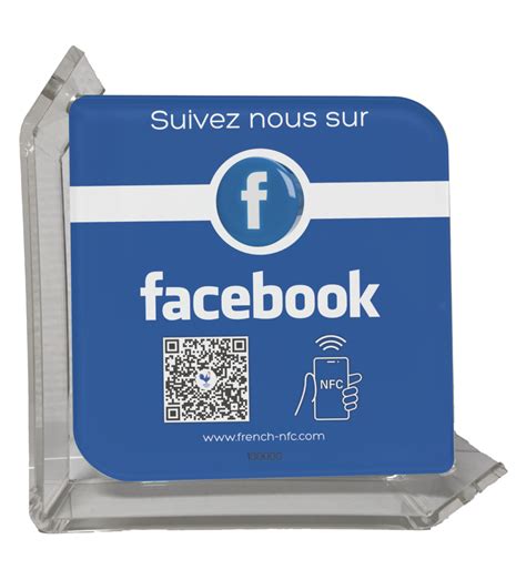 Plaque Verre R Seaux Connect E Nfc Facebook French Nfc Vos