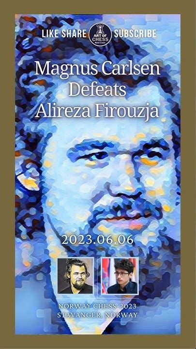 World No1 Vs World No2♟️ Magnus Defeats Alireza♟️ Norway Chess♟️ 2023