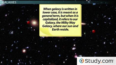 Galaxy, Universe & Solar System | Overview & Differences - Video ...