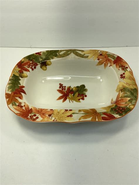 Fifth Autumn Celebration Open Vegetable Serving Bowl Ebay