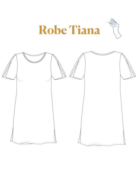 Kit Robe T Shirt Tiana Marinière Mon Moment Couture Majam