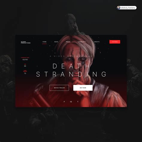 Gaming hub landing page :: Behance