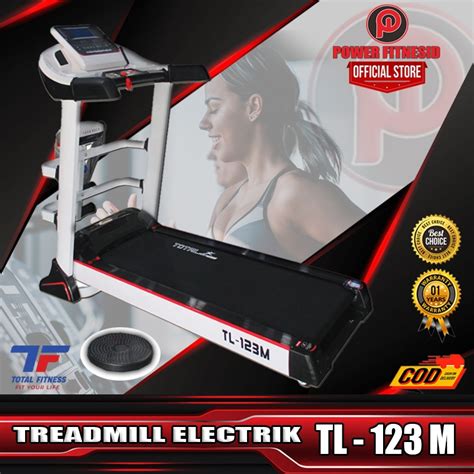 Jual Treadmill Listrik Elektrik TL 123 Auto Incline 5in1 Motor 3 HP