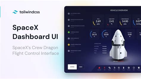 Spacexs Dashboard Design Ui Using Tailwind Css Youtube